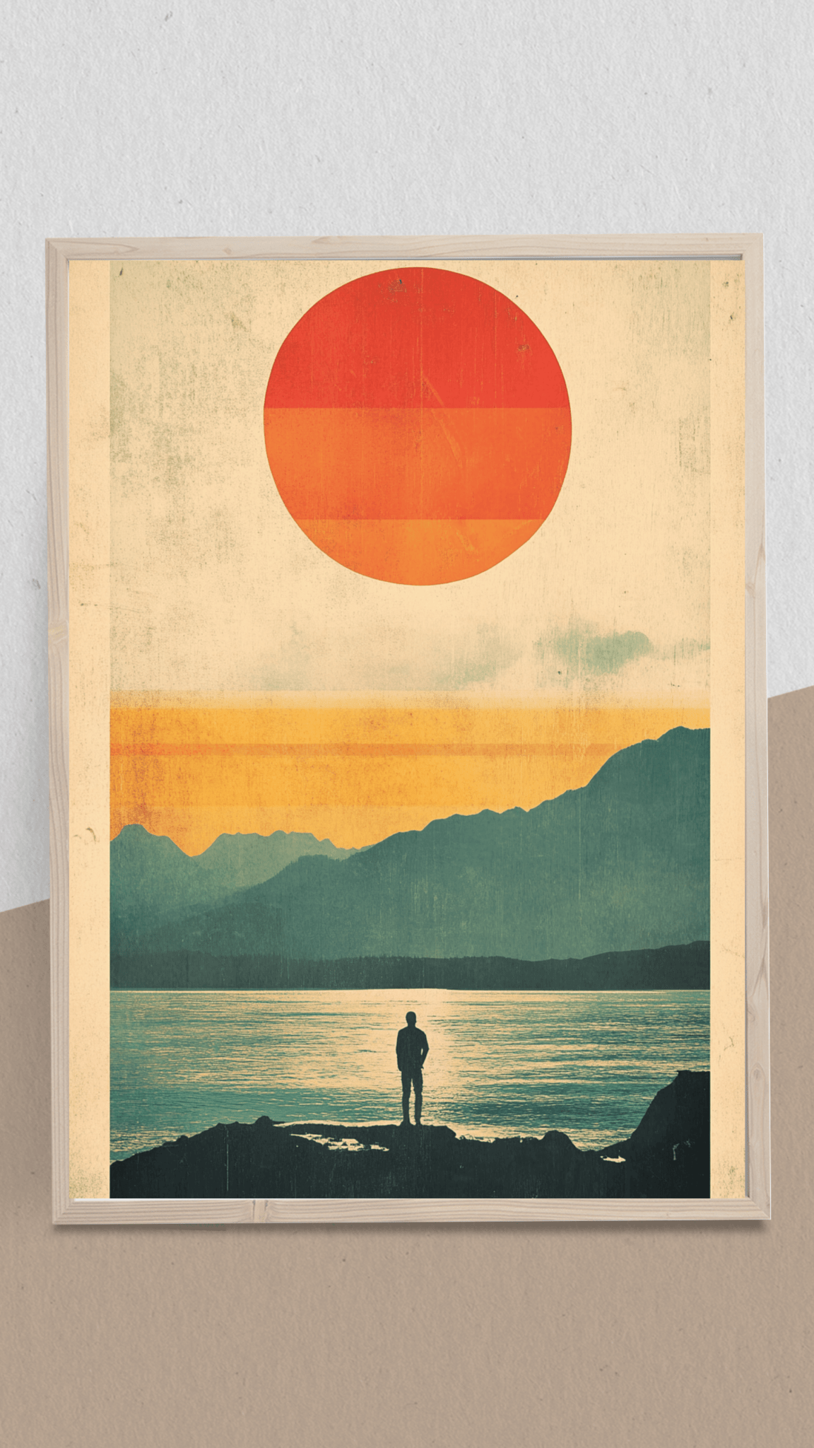 Vintage Sun at the lake - Digitaler Download - ArtyFi Originals -