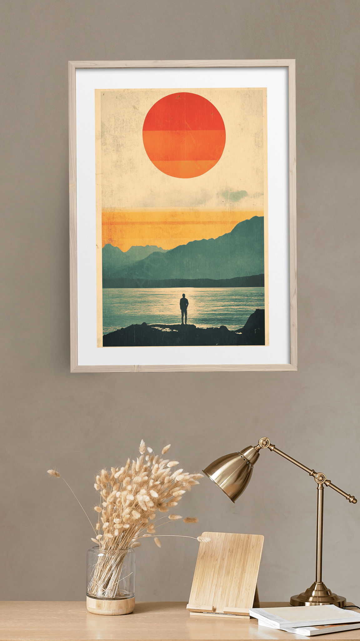 Vintage Sun at the lake - Digitaler Download - ArtyFi Originals -