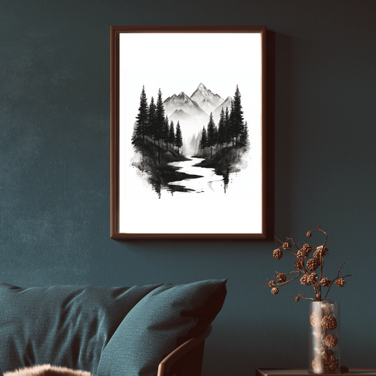Ruhige Berglandschaft - Digitaler Download - ArtyFi Originals - 