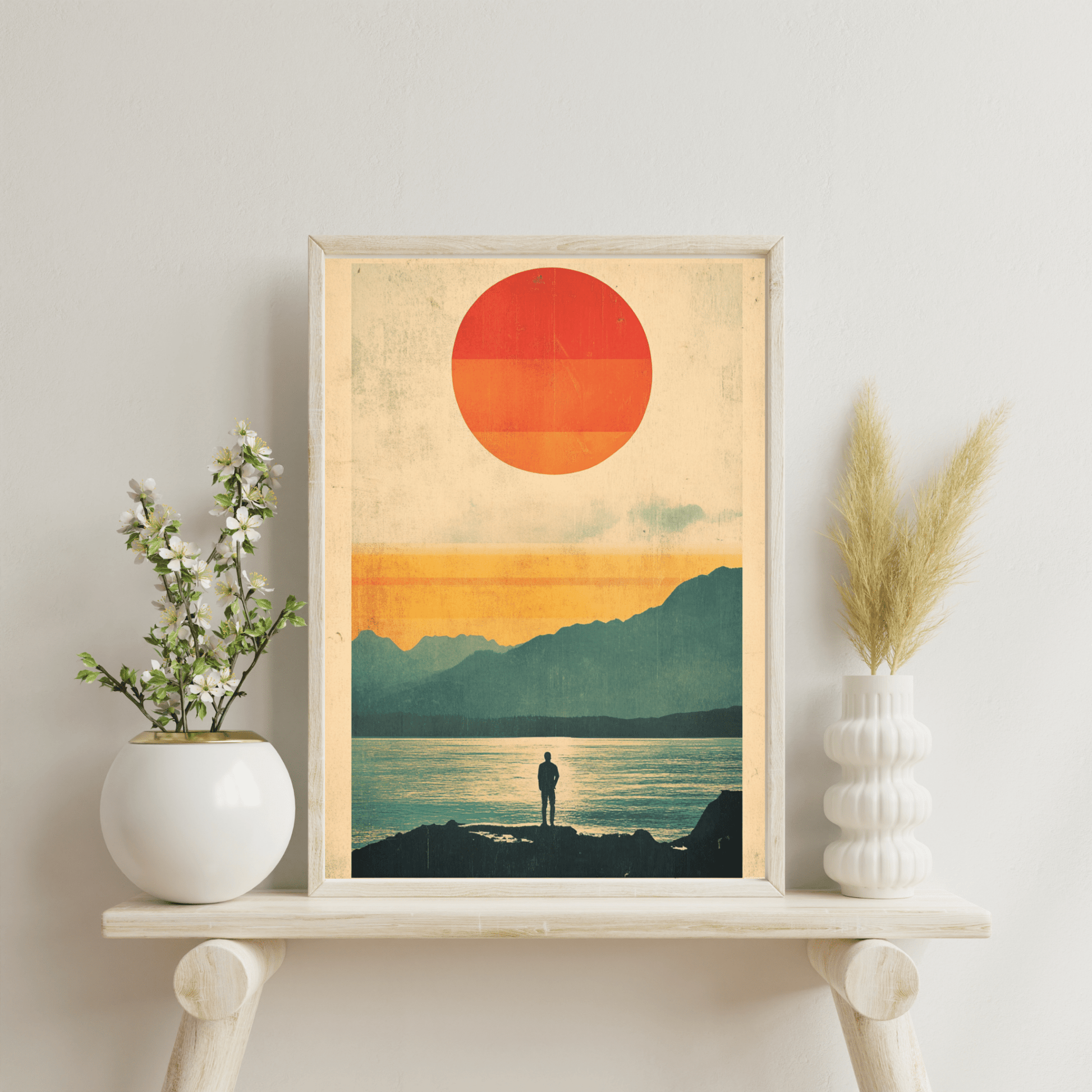 Vintage Sun at the lake - Digitaler Download - ArtyFi Originals - 